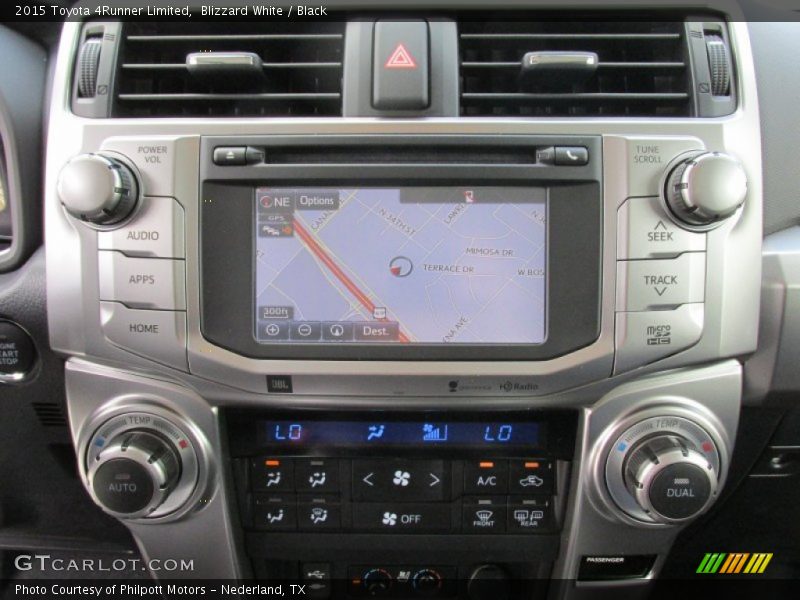 Blizzard White / Black 2015 Toyota 4Runner Limited