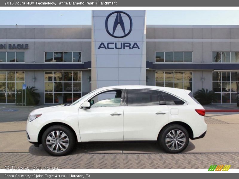 White Diamond Pearl / Parchment 2015 Acura MDX Technology