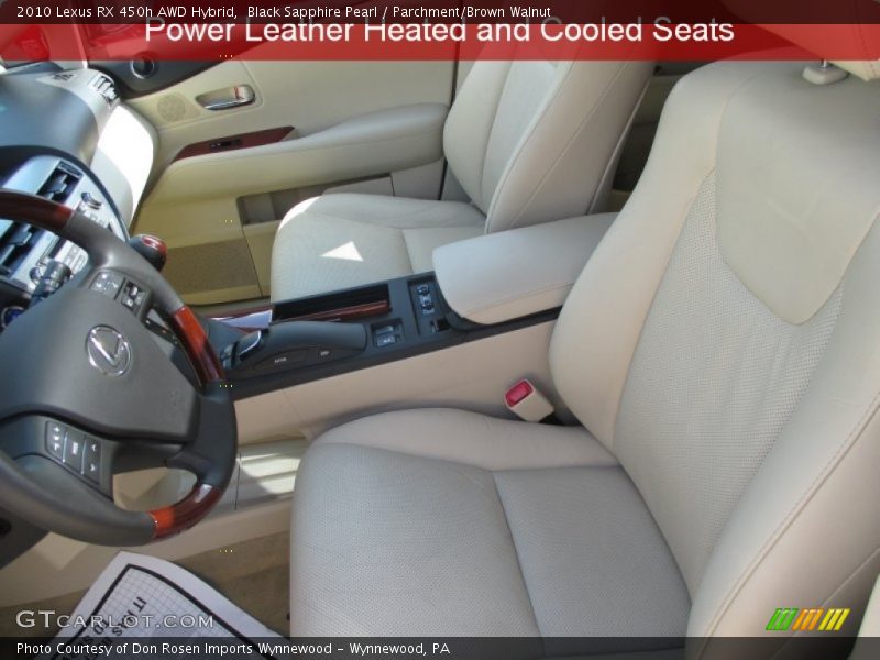 Black Sapphire Pearl / Parchment/Brown Walnut 2010 Lexus RX 450h AWD Hybrid