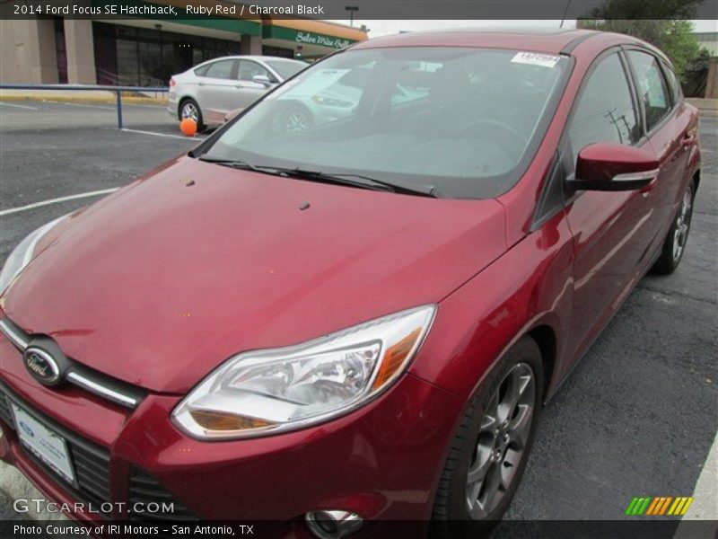 Ruby Red / Charcoal Black 2014 Ford Focus SE Hatchback