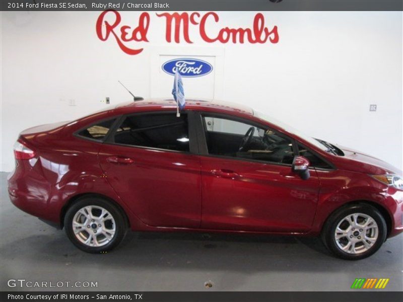 Ruby Red / Charcoal Black 2014 Ford Fiesta SE Sedan