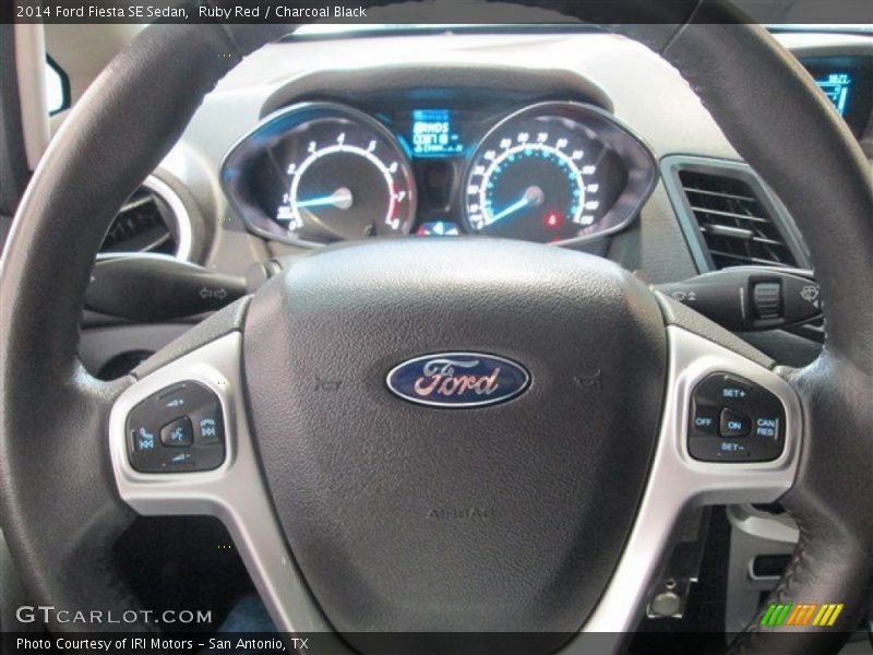 Ruby Red / Charcoal Black 2014 Ford Fiesta SE Sedan