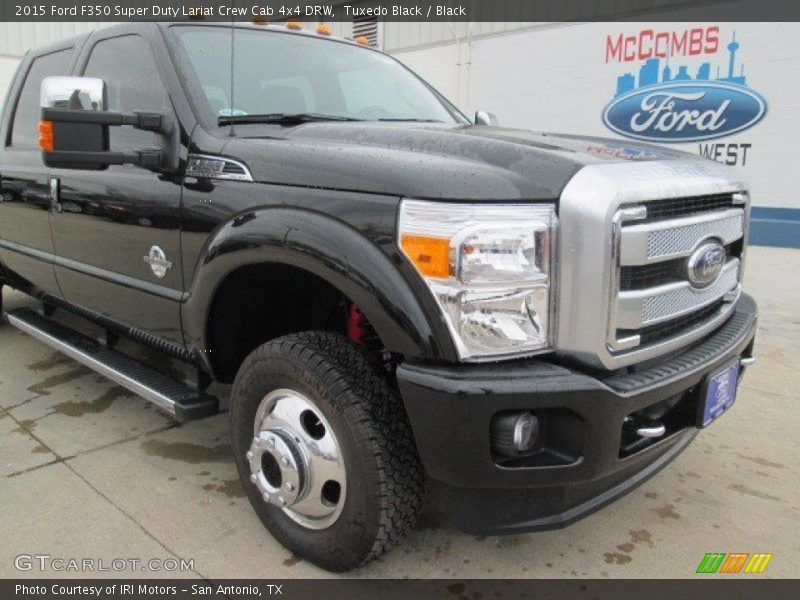 Tuxedo Black / Black 2015 Ford F350 Super Duty Lariat Crew Cab 4x4 DRW
