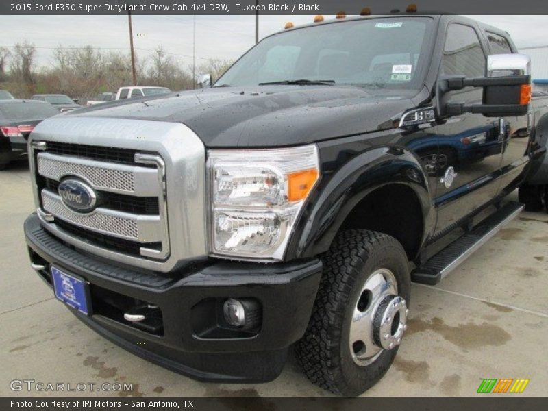 Tuxedo Black / Black 2015 Ford F350 Super Duty Lariat Crew Cab 4x4 DRW