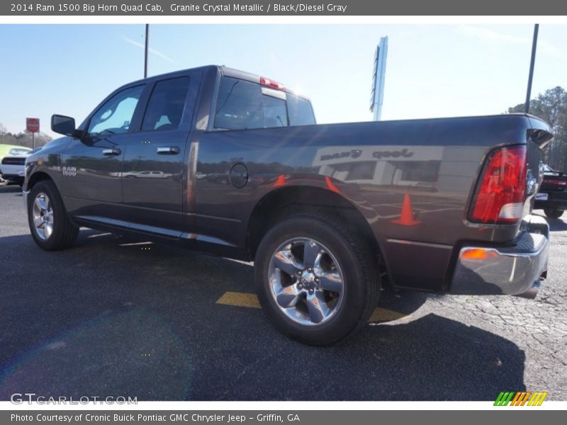 Granite Crystal Metallic / Black/Diesel Gray 2014 Ram 1500 Big Horn Quad Cab