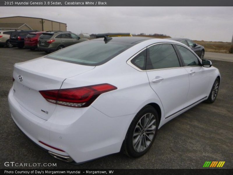 Casablanca White / Black 2015 Hyundai Genesis 3.8 Sedan
