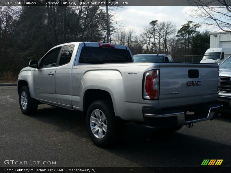Quicksilver Metallic / Jet Black 2015 GMC Canyon SLE Extended Cab 4x4