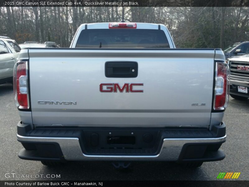 Quicksilver Metallic / Jet Black 2015 GMC Canyon SLE Extended Cab 4x4
