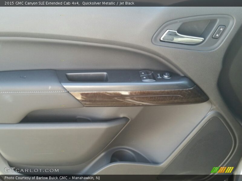 Quicksilver Metallic / Jet Black 2015 GMC Canyon SLE Extended Cab 4x4