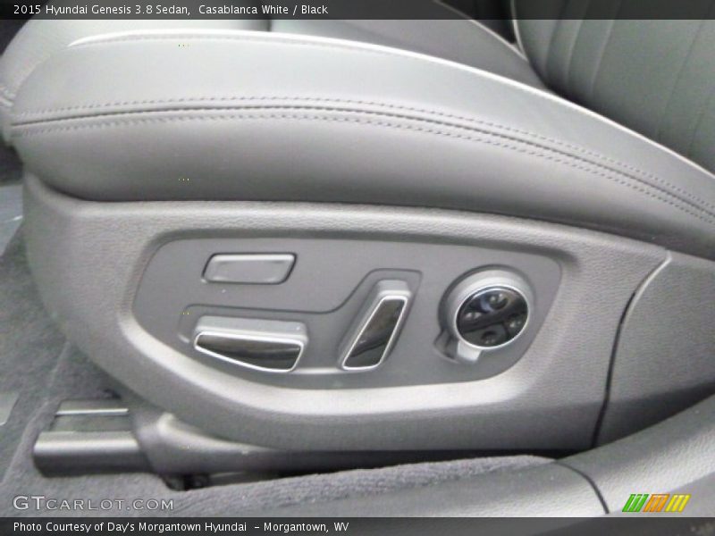 Casablanca White / Black 2015 Hyundai Genesis 3.8 Sedan