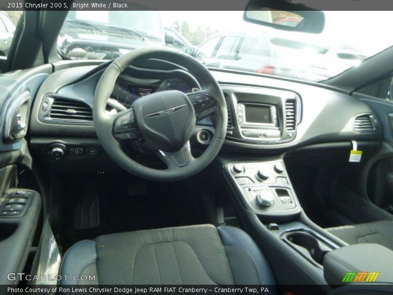 Bright White / Black 2015 Chrysler 200 S