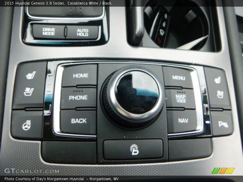 Casablanca White / Black 2015 Hyundai Genesis 3.8 Sedan