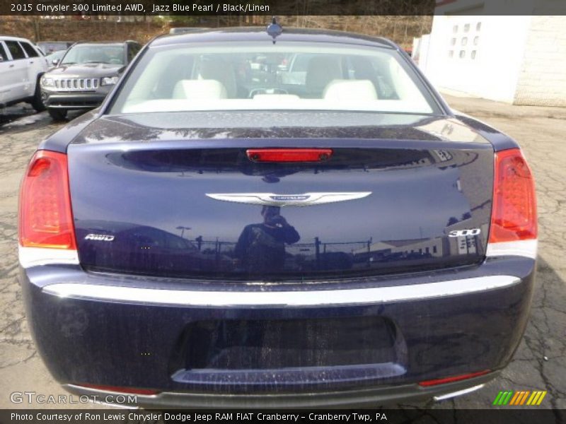 Jazz Blue Pearl / Black/Linen 2015 Chrysler 300 Limited AWD