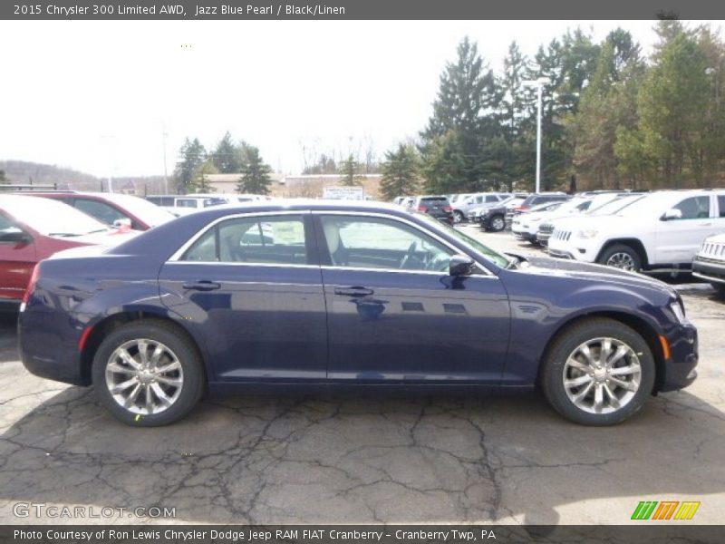 Jazz Blue Pearl / Black/Linen 2015 Chrysler 300 Limited AWD