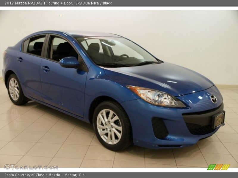 Sky Blue Mica / Black 2012 Mazda MAZDA3 i Touring 4 Door