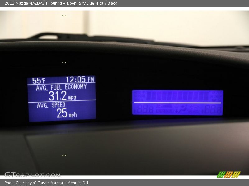 Sky Blue Mica / Black 2012 Mazda MAZDA3 i Touring 4 Door