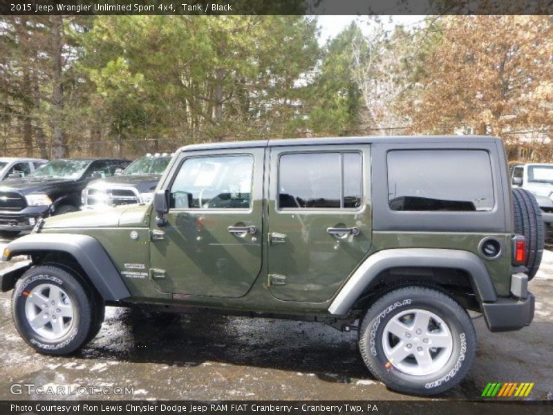 Tank / Black 2015 Jeep Wrangler Unlimited Sport 4x4