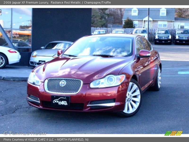 Radiance Red Metallic / Champagne/Truffle 2009 Jaguar XF Premium Luxury