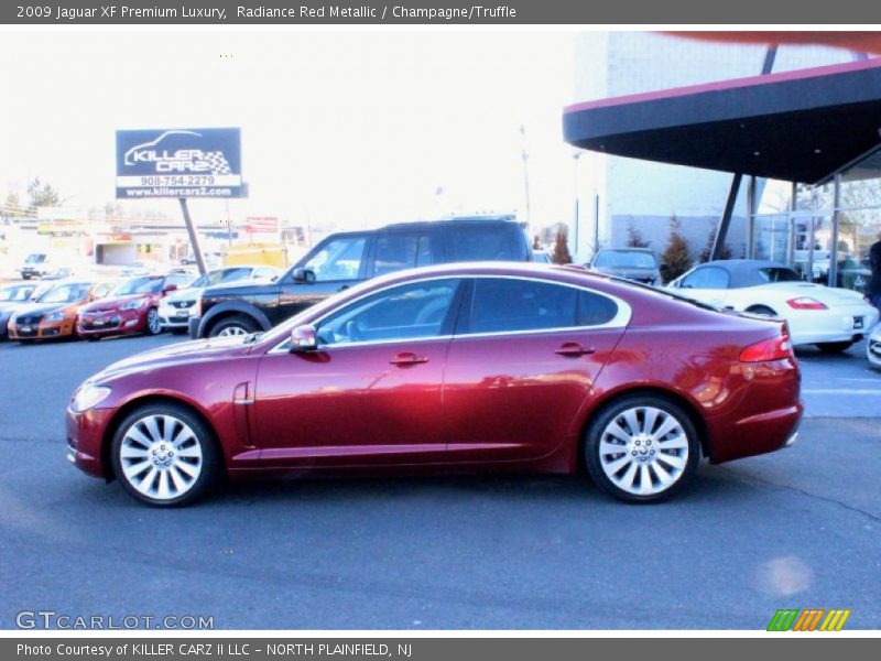 Radiance Red Metallic / Champagne/Truffle 2009 Jaguar XF Premium Luxury