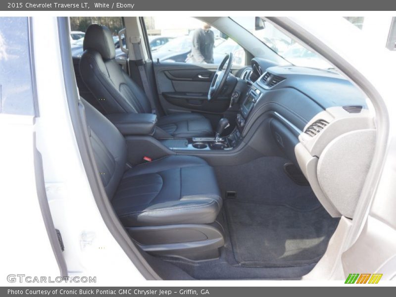 White / Ebony 2015 Chevrolet Traverse LT