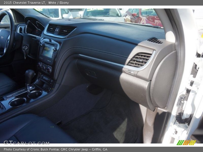 White / Ebony 2015 Chevrolet Traverse LT