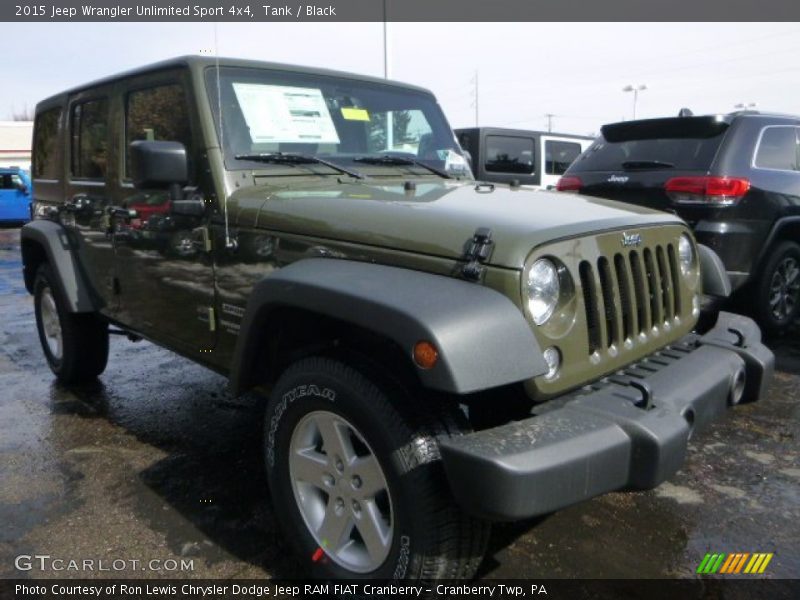 Tank / Black 2015 Jeep Wrangler Unlimited Sport 4x4