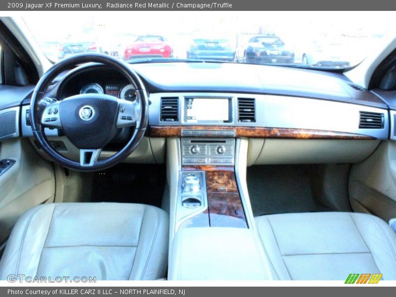 Radiance Red Metallic / Champagne/Truffle 2009 Jaguar XF Premium Luxury