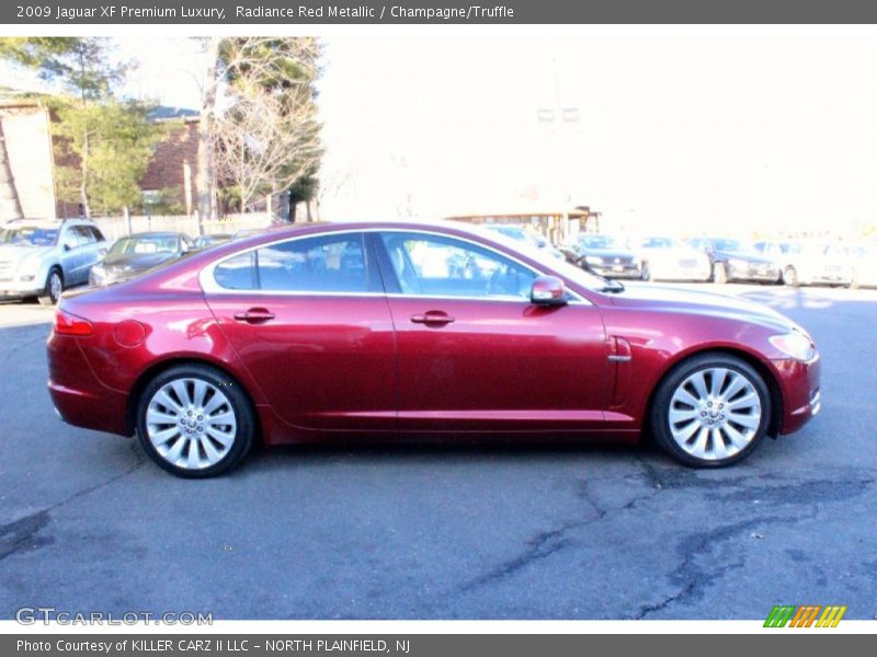 Radiance Red Metallic / Champagne/Truffle 2009 Jaguar XF Premium Luxury