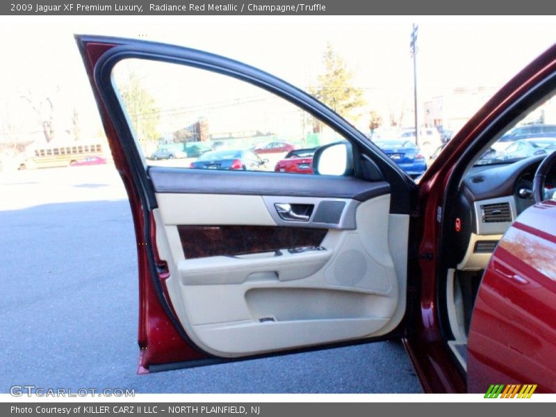 Radiance Red Metallic / Champagne/Truffle 2009 Jaguar XF Premium Luxury