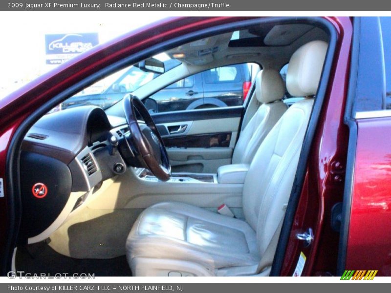 Radiance Red Metallic / Champagne/Truffle 2009 Jaguar XF Premium Luxury