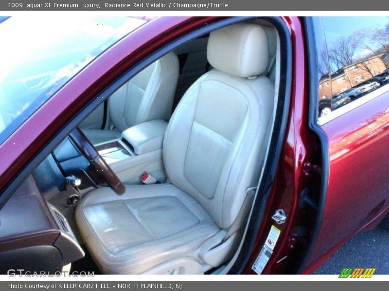Radiance Red Metallic / Champagne/Truffle 2009 Jaguar XF Premium Luxury