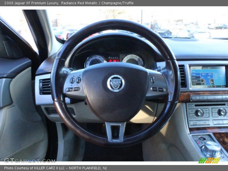Radiance Red Metallic / Champagne/Truffle 2009 Jaguar XF Premium Luxury