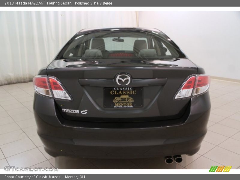 Polished Slate / Beige 2013 Mazda MAZDA6 i Touring Sedan