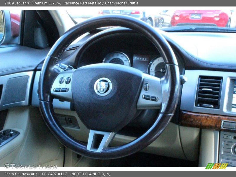 Radiance Red Metallic / Champagne/Truffle 2009 Jaguar XF Premium Luxury