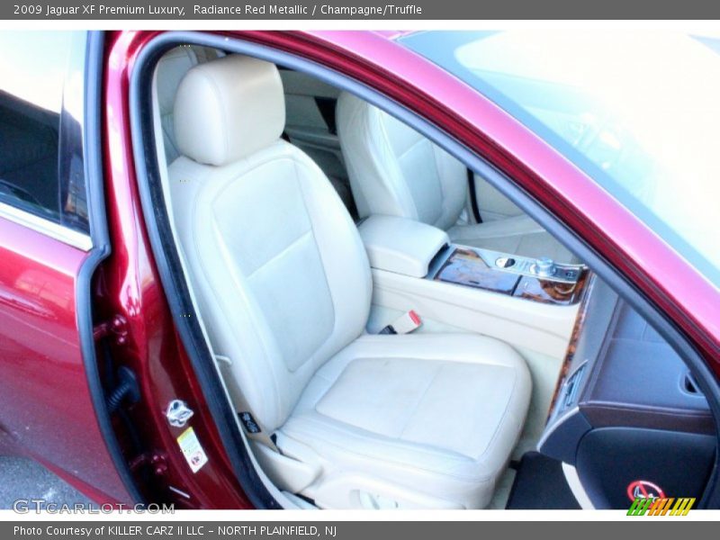 Radiance Red Metallic / Champagne/Truffle 2009 Jaguar XF Premium Luxury