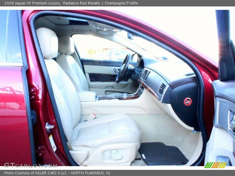 Radiance Red Metallic / Champagne/Truffle 2009 Jaguar XF Premium Luxury