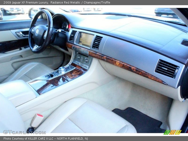 Radiance Red Metallic / Champagne/Truffle 2009 Jaguar XF Premium Luxury