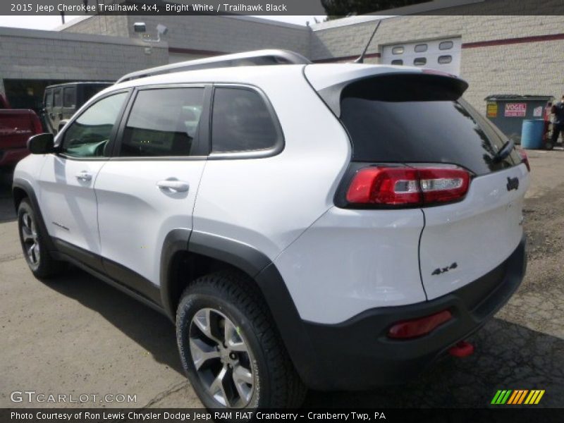 Bright White / Trailhawk Black 2015 Jeep Cherokee Trailhawk 4x4