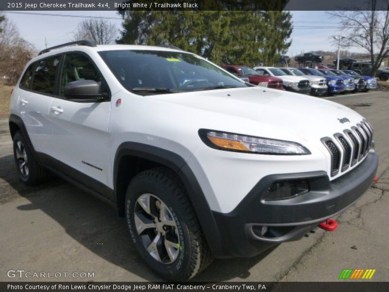 Bright White / Trailhawk Black 2015 Jeep Cherokee Trailhawk 4x4