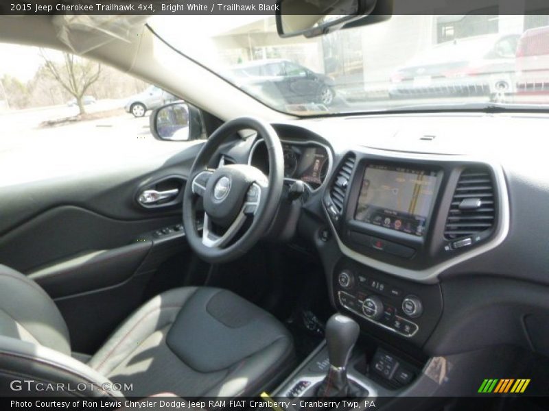 Bright White / Trailhawk Black 2015 Jeep Cherokee Trailhawk 4x4