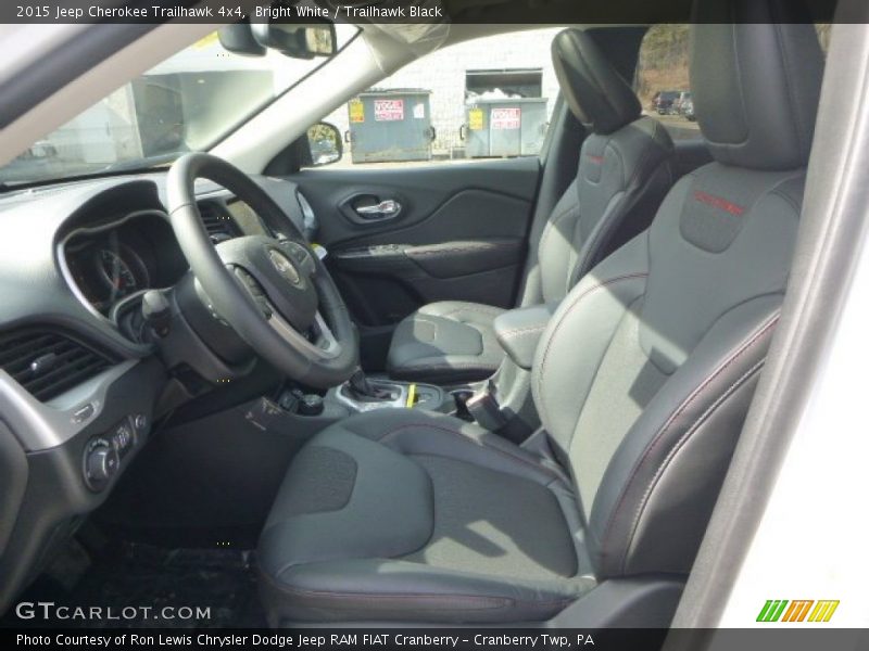 Bright White / Trailhawk Black 2015 Jeep Cherokee Trailhawk 4x4
