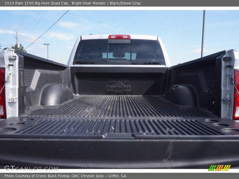 Bright Silver Metallic / Black/Diesel Gray 2014 Ram 1500 Big Horn Quad Cab