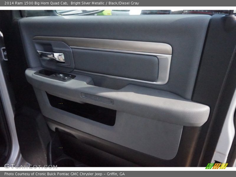 Bright Silver Metallic / Black/Diesel Gray 2014 Ram 1500 Big Horn Quad Cab