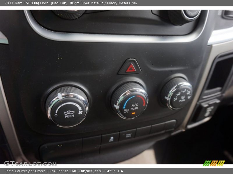 Bright Silver Metallic / Black/Diesel Gray 2014 Ram 1500 Big Horn Quad Cab
