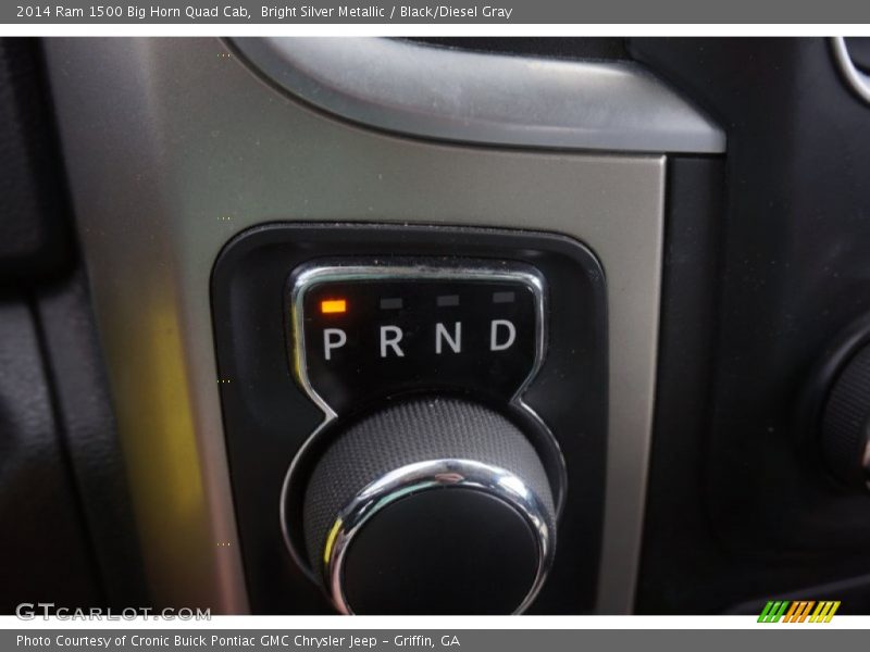 Bright Silver Metallic / Black/Diesel Gray 2014 Ram 1500 Big Horn Quad Cab