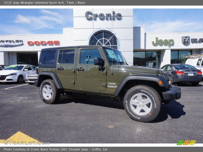 Tank / Black 2015 Jeep Wrangler Unlimited Sport 4x4