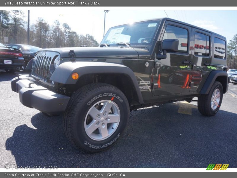 Tank / Black 2015 Jeep Wrangler Unlimited Sport 4x4