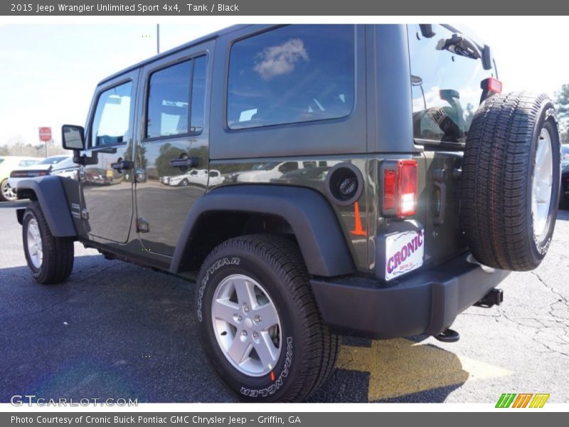 Tank / Black 2015 Jeep Wrangler Unlimited Sport 4x4
