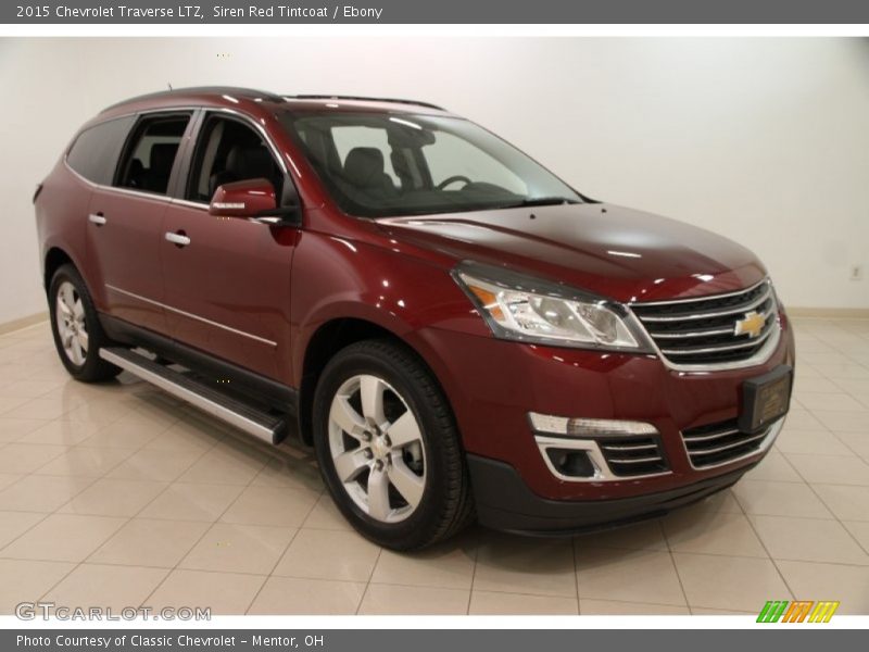 Siren Red Tintcoat / Ebony 2015 Chevrolet Traverse LTZ