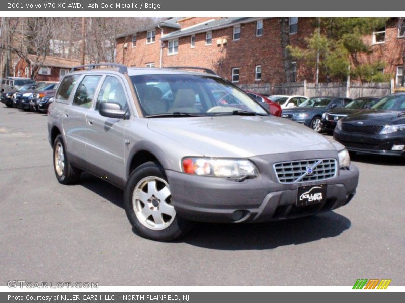 Ash Gold Metallic / Beige 2001 Volvo V70 XC AWD
